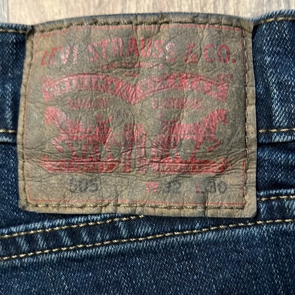 New Levi's 505 Regular-Fit Jeans Dark Stone Wash Navy Blue 32x30 - Picture 3 of 10